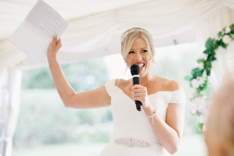 Wedding speech audio