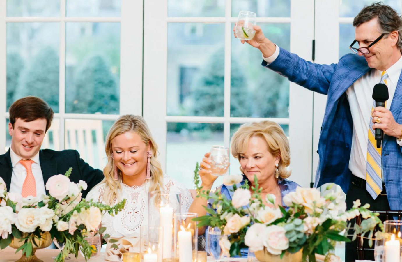 Wireless microphone for rehearsal dinner